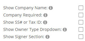 Company Fields