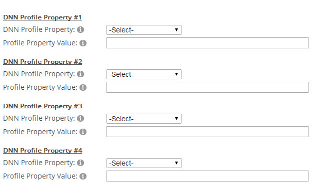 DNN Profile Properties